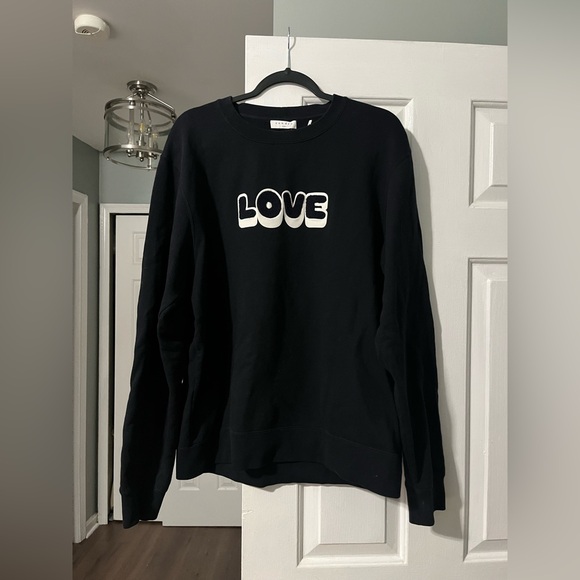 Sandro Paris Embroidered Love Crew Sweatshirt - Picture 2 of 5